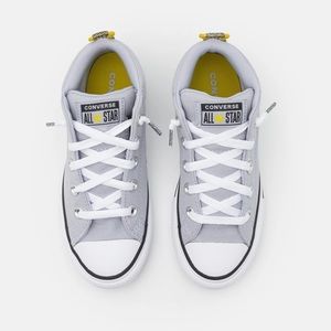 NIB Chuck Taylor All Star Street High Top Unisex 2 Junior Gravel Bold Citron